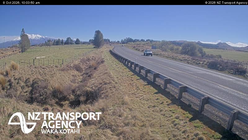The road at SH1 Waiouru, live