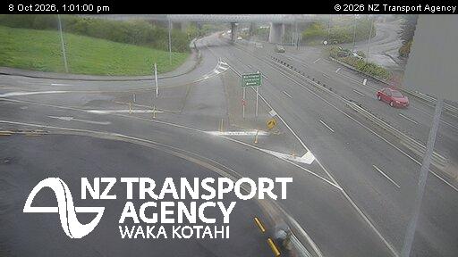 The road at SH1 Dunedin Southern Mwy, live