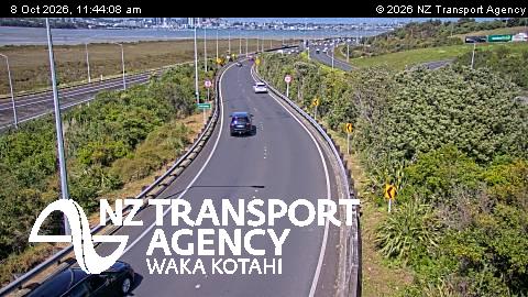 The road at SH1 Esmonde Rd, live