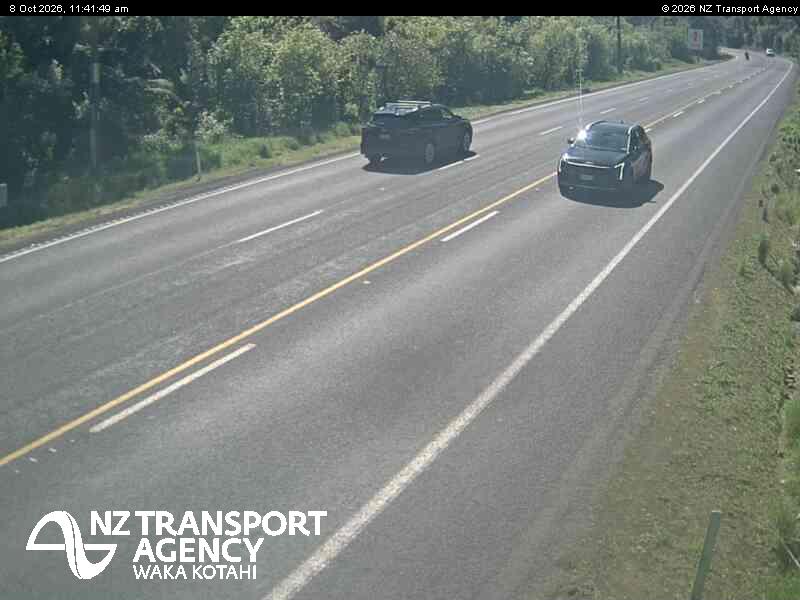 The road at SH29 Kaimai Western, live