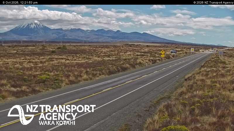 The road at SH1 Desert Rd, live
