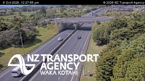The road at SH1/SH2 Interchange, live