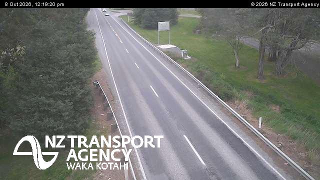 The road at SH1 Rakaia, live