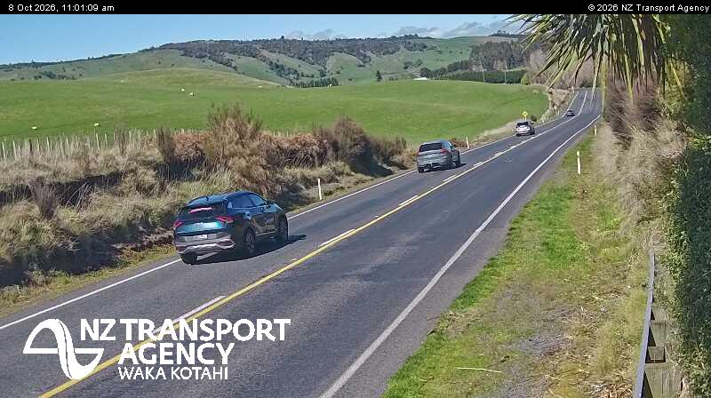 The road at SH1 South of Waiouru, live
