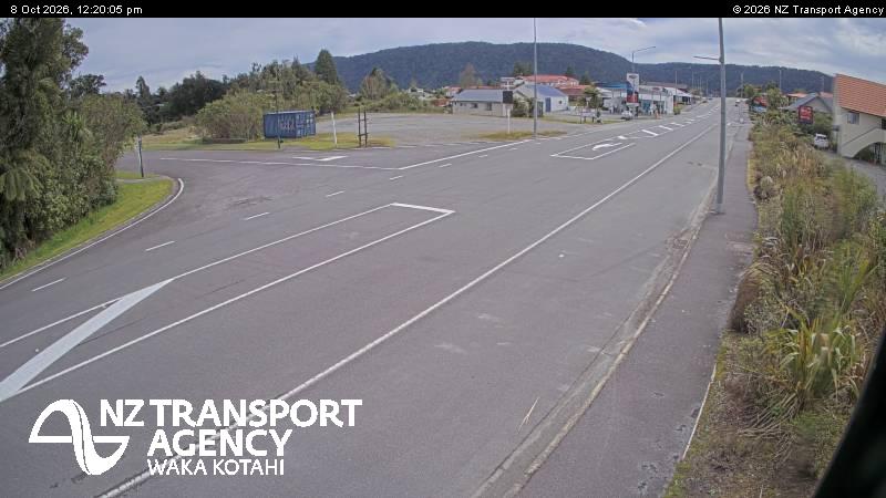 The road at SH6 Fox Glacier, live