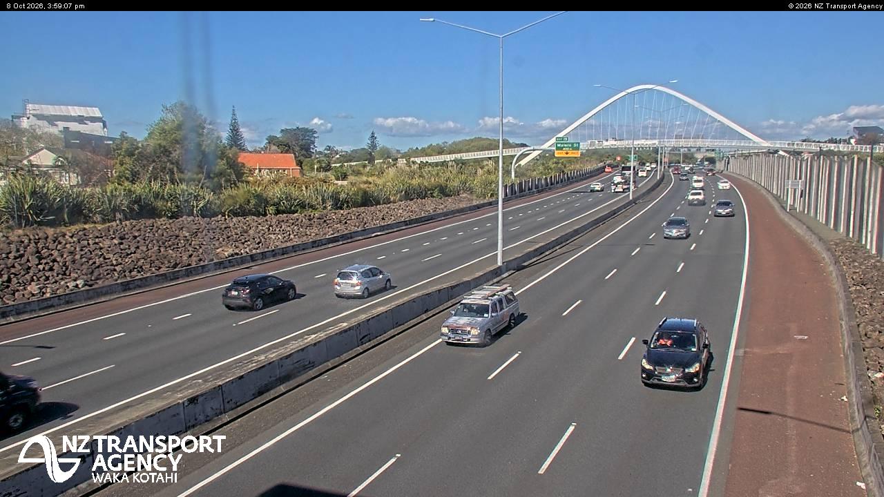 The road at SH20 Owairaka, live