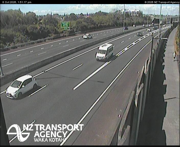 The road at SH20 Te Whitinga Footbridge, live
