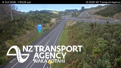 The road at SH1 Puhoi On-ramp, live