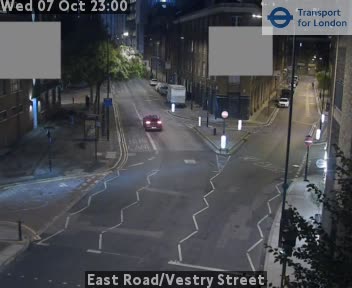 The road at East Road/Vestry Street, live