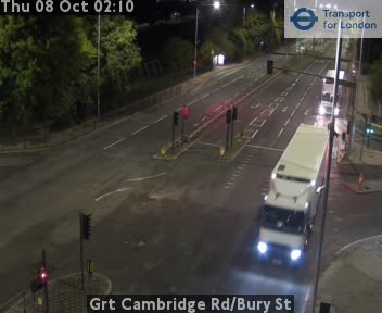The road at Grt Cambridge Rd/Bury St, live
