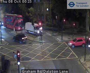 The road at Graham Rd/Dalston Lane, live