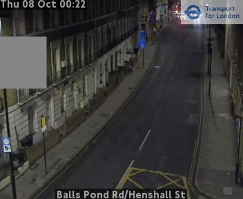 The road at Balls Pond Rd/Henshall St, live