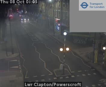 The road at Lwr Clapton/Powerscroft, live