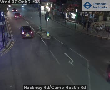 The road at Hackney Rd/Camb Heath Rd, live