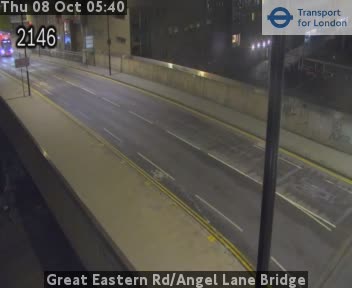 The road at Great Eastern Rd/Angel Lane Bridge, live