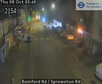 The road at Romford Rd / Sprowston Rd, live