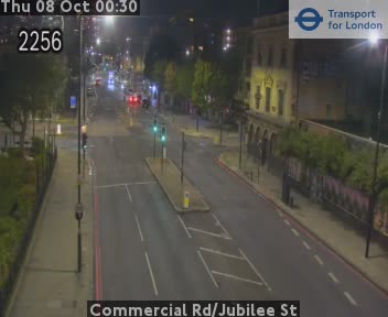 The road at Commercial Rd/Jubilee St, live
