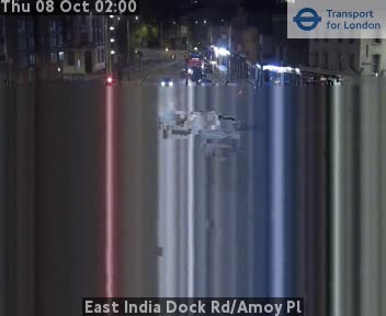 The road at East India Dock Rd/Amoy Pl, live