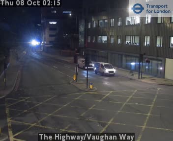 The road at The Highway/Vaughan Way, live