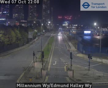 The road at Millennium Wy/Edmund Halley Wy, live
