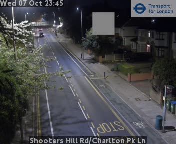 The road at Shooters Hill Rd/Charlton Pk Ln, live