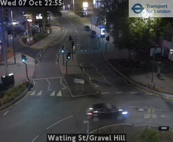 The road at Watling St/Gravel Hill, live