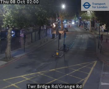 The road at Twr Brdge Rd/Grange Rd, live