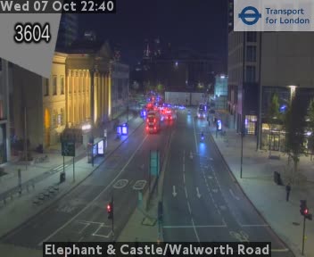 The road at Elephant & Castle/Walworth Road, live