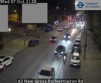 The road at A2 New Cross Rd/Nettleton Rd, live