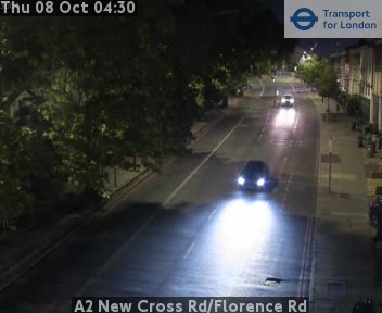 The road at A2 New Cross Rd/Florence Rd, live