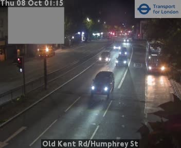 The road at Old Kent Rd/Humphrey St, live