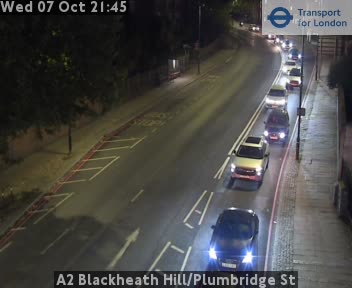 The road at A2 Blackheath Hill/Plumbridge St, live