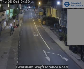 The road at Lewisham Way/Florence Road, live