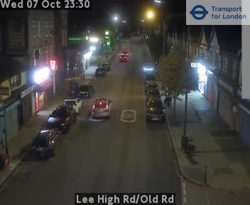 The road at Lee High Rd/Old Rd, live