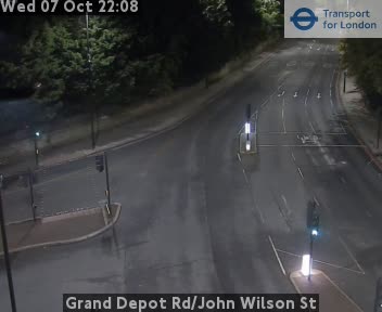 The road at Grand Depot Rd/John Wilson St, live