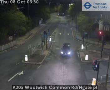 The road at A205 Woolwich Common Rd/Ngale pl, live