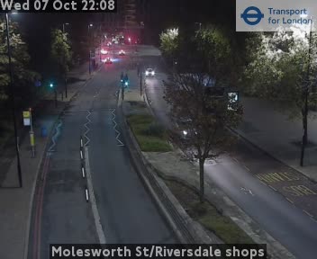 The road at Molesworth St/Riversdale shops, live