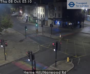 The road at Herne Hill/Norwood Rd, live