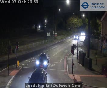 The road at Lordship Ln/Dulwich Cmn, live