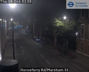 The road at Horseferry Rd/Marsham St, live