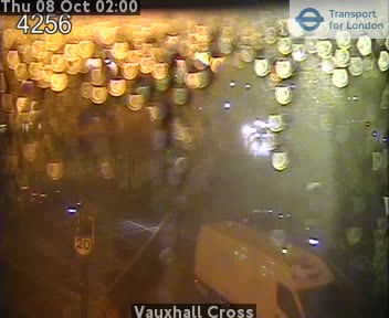 The road at Vauxhall Cross, live