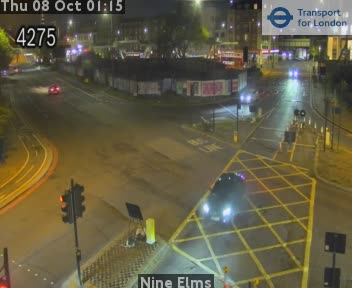 The road at Nine Elms, live