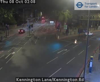 The road at Kennington Lane/Kennington Rd, live