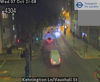 The road at Kennington Ln/Vauxhall St, live