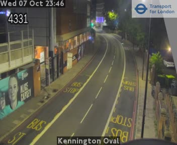The road at Kennington Oval, live