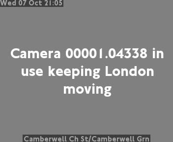 The road at Camberwell Ch St/Camberwell Grn, live