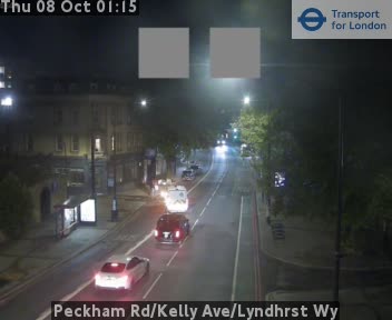 The road at Peckham Rd/Kelly Ave/Lyndhrst Wy, live