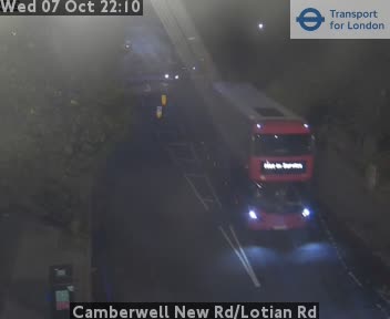 The road at Camberwell New Rd/Lotian Rd, live