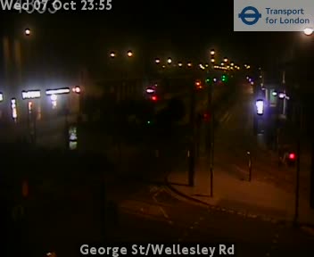 The road at George St/Wellesley Rd, live