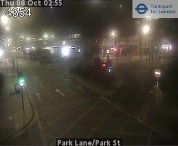 The road at Park Lane/Park St, live